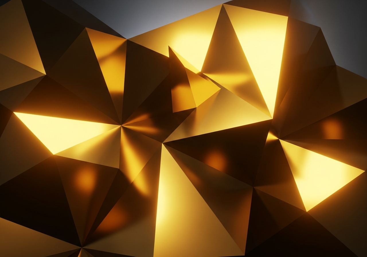 Close abstract detail of a luminous gold surface
